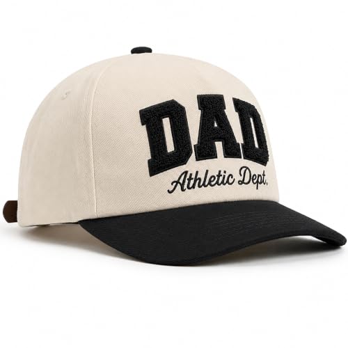 DAD Athletic Dept Baseball Cap with Chenille Embroidered Dad Gift