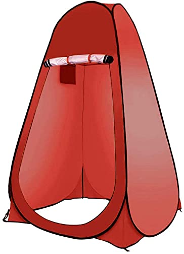 Tente de douche de camping pop up rouge 150x150 cm pour cabine de change et abri de plage