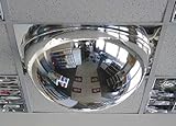 Vision Metalizers 22’’ Full Dome Drop Ceiling Acrylic Mirror, Security Mirror for Retail Stores and Warehouses, Mirror for Blind Spots and High-Traffic Areas, Wall Mirror for Office Use