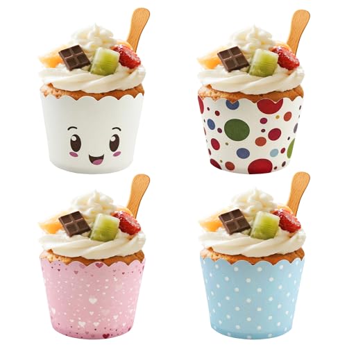 Muffinförmchen Papier, 200 Stück Cupcake Förmchen, Mini Muffins Papierförmchen, Muffinförmchen, Muffins Papierförmchen, Muffinförmchen Papier Kinder，muffinform papier