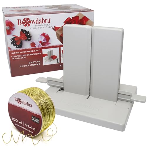 Machine à nœuds Bowdabra kit ruban créatif pour contenant dragées et fil doré 91m