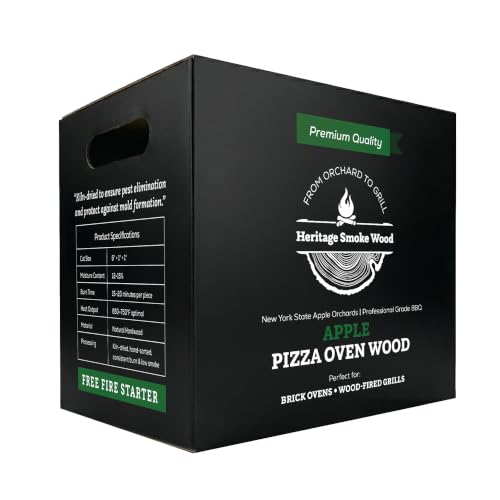 Heritage Smoke Wood Apple Pizza Oven Wood with Fire Starter