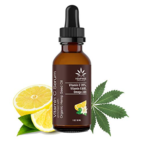 Vitamin C Serum Enriched With Organic Hemp Seed Oil, Hyaluronic Acid, Jojoba Oil