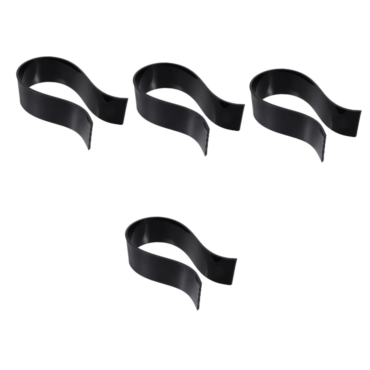 SHINEOFI 4 Piezas soporte para auriculares soporte de auriculares colgador de auriculares Gancho para auriculares soporte de escritorio para auriculares Acrílico Black