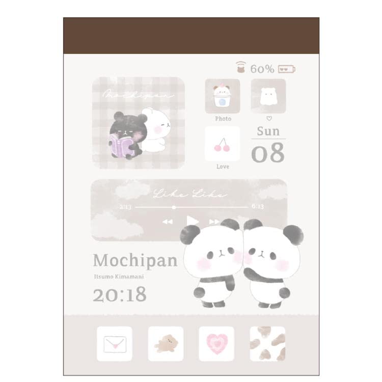 Amazon.co.jp: もちもちぱんだ[メモ帳]ミニミニメモ/もちフォン 新入学