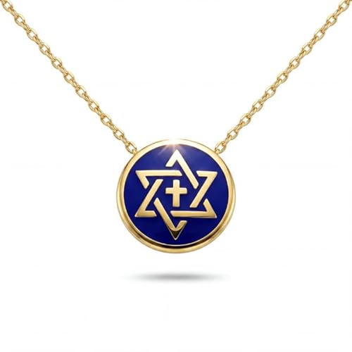 Cross and Star of David Necklace for Women