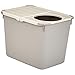 AmazonBasics Top Entry Cat Litter Box - 20 x 15 x 15 Inches, Beige
