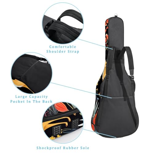 JRHEJTFZ Housse pour guitare acoustique de 1,9 cm d’épaisseur – Imperméable – Durable et élégant – Imprimé rose, Multicolore 4., 42.9×16.9×4.7 in, Motif imprimé tendance - Les Beatles, Paul McCartney, John Lennon, RIngo Starr, George Harrison JRHEJTFZ Housse pour guitare acoustique de 1,9 cm d'épaisseur - Imperméable - Durable et élégant - Imprimé rose, Multicolore 4., 42.9x16.9x4.7 in, Motif imprimé tendance – Image 4