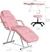 Imagen de Cama de Masaje Profesional Camilla Masaje Plegable con Taburete Rosa