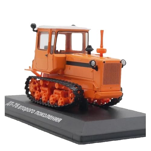 Réplique tracteur chenilles DT-75 miniature métal soviétique 1/43