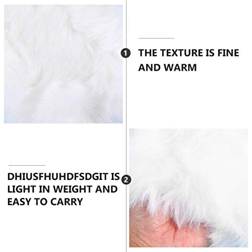 Faux Fur Hand Muffs Fox Warm Winter Muffs Winter Hand Warmer for Women Girls White
