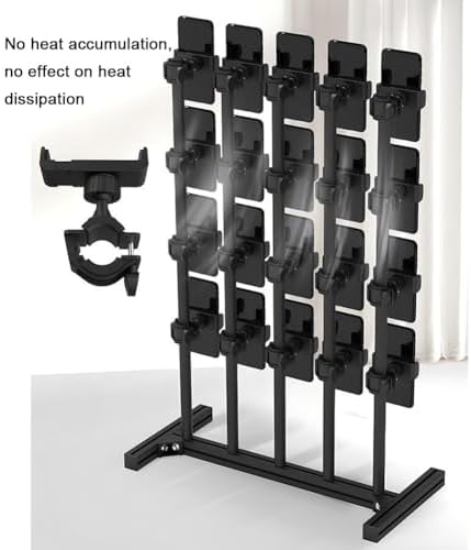 Adjustable Desktop Phone Holder for Live Streaming & Video Conferencing, 360° Rotatable Multi-Phone Stand, Height Adjustable, Perfect for Gaming & Online Meetings
