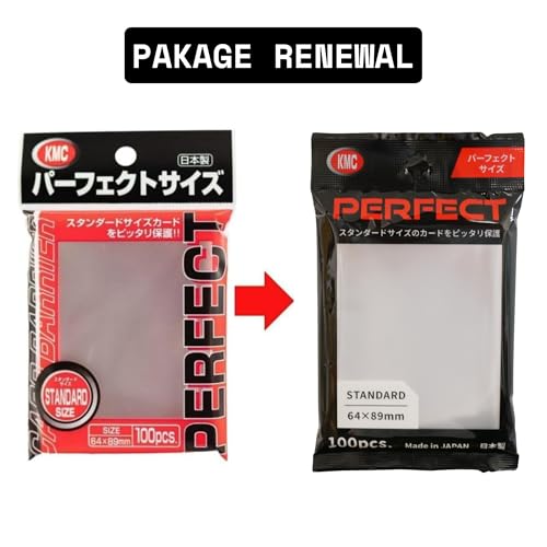 Image of KMC 100 Pochettes Card Barrier Perfect Size Soft Sleeves, 3 Pack /Total 300 Pochettes [Komainu-Dou Original Package], Clear