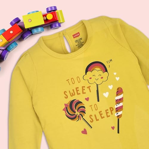 Image of LuvLap Baby Girls 100% Cotton Full Sleeve Top & Pyjama Sets, Pack Of 02