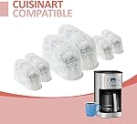 Pack of 24 Replacement Charcoal Water Filters for All Cuisinart and Braun Coffee Machines - Cuisinart and Braun Compatible Filters Fit Both Newer & Older Models Coffee Makers