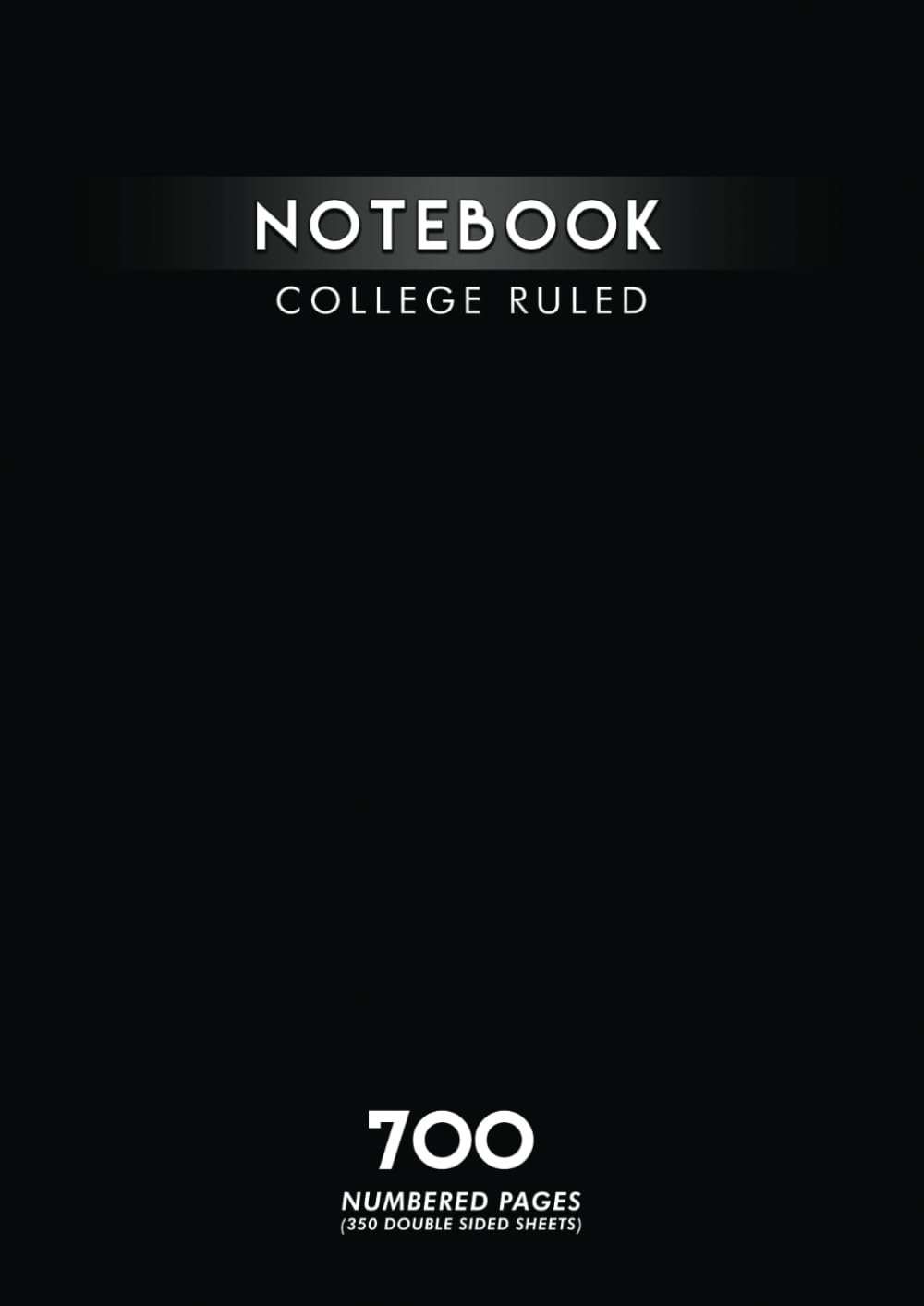 Thick Notebook 700 Numbered Pages - 350 Double Sided Sheets: College Ruled with Vertical Margin and Table of Contents | A4 Paper Size - 8.27 x 11.69 Inches (210 x 297 mm)