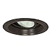 Nora Lighting NTM-54BZ-PAR30 Bronze Baffle with Adjustable Gimbal, Bronze Metal Ring