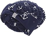 Liefermenge: 1 Stück Traumhaftes Hütchen Mit 2 metallenen Clips im Haar leicht zu befestigen Einfache Platzierung und Handhabung Mit mehreren Rüschen kreisförmig besetzt In wahlweise Dunkelblau oder Kirschrot mit weißen Ankern und kleinen Pünktchen Im vorderen Bereich mit süßer Schleife besetzt, mittig mit Strassstein-Applikation Maße / Schleife: ca. 11cm x 5cm In liebevoller Handarbeit hergestellt