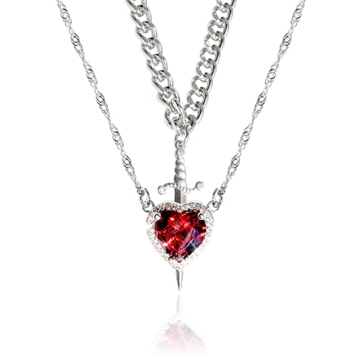 TenaLucy Cadena Plata Mujer Regalo Madre, Cadena Plata Hombre Regalos Amigas Originales, Gargantilla Platas Mujer Regalo Novia, Collar Personalizado Cadenas Acero Inoxidable para Cumpleaños Valentín