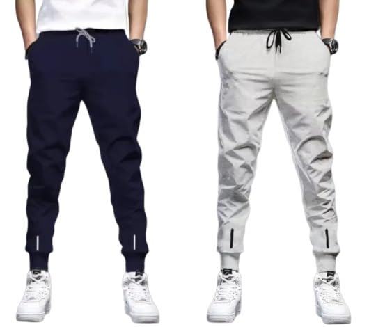 riksaw Track Pants for Mens || Joggers for Mens || Men's Sports Regular Fit Polyester Track Pant with Two Side Zipper Pockets-picture-50