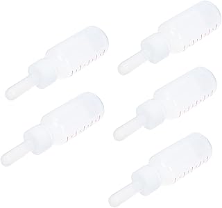 balacoo 5 Sets Dog Feeding Bottle Dog Liquid Feeder Nursing Feeding Bottle Livestock Milk Bottle Lamb Feeder Small Animal Drinking Bottle Puppies Nursing Supplies White Newborn Silica Gel