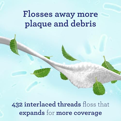 image for GuruNanda Expandable Waxed Dental Floss for Gentle, Deep Cleaning Wide