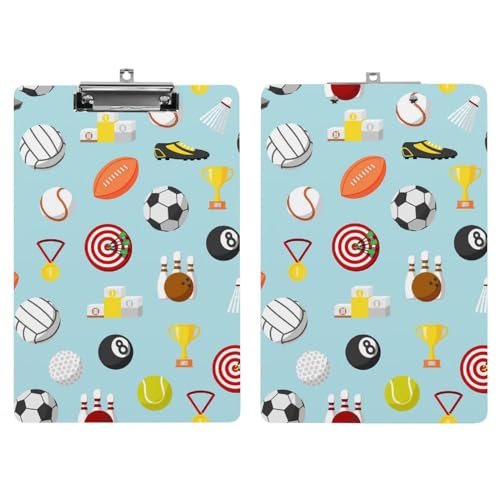 Porte document avec clip robuste A4 motif sport finition soignée - 7