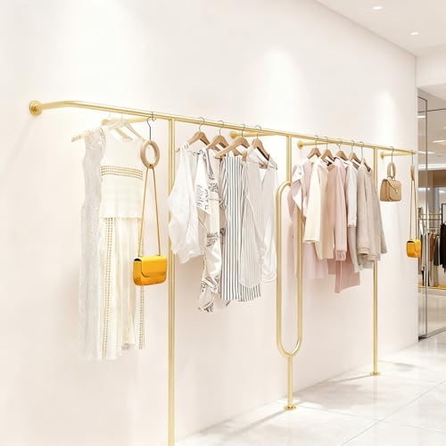 Expositor creativo para tienda de ropa y perchero de pared moderno 2