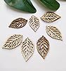30pcs Wood Leaf Cut Out Earring Blanks, DIY Unfinished Laser Cut Natural Wood Earrings Blank for Jewelry Makers Supplies and Crafting (2'') #3