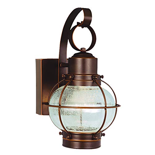 Best Review Vaxcel CTOWD060BBZ 3 Light Chatham LED Outdoor Sconce, Gold