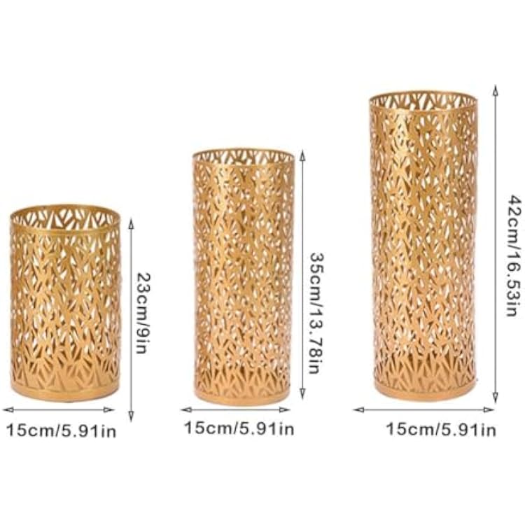 Umbrella Holder for Entryway,Umbrella Stand,Metal Hollowed Freestanding Round Umbrella Holder Organizer Bin,Multifunctional Umbrella Stand Indoor Centerpiece Vase Freestanding for Home (BlackL)