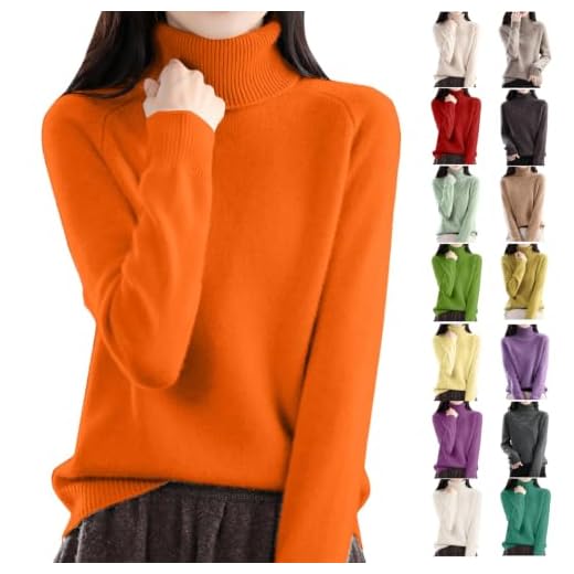 Cashmere Turtleneck Sweaters for Women Cozy Sweater Soft Pullover Tops | Cozy Cotton Sweaters for Women,Fall Winter Soft Warm Knitted Long Sleeve Pullover,Lightweight Mock Neck Tops