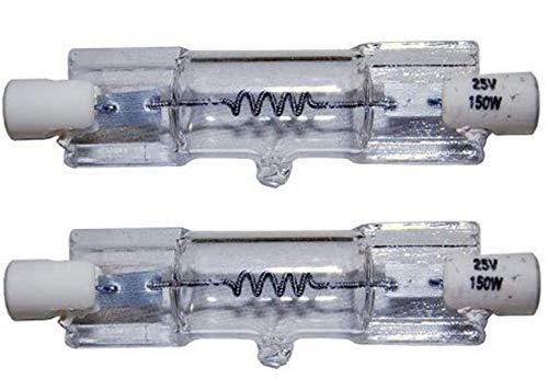 Hqrp 2-Pack R7S Base Light Bulb 150W 25V Dental Halogen Lamp Compatible With Pelton & Crane Lf+ Lf-3 Lf-2 Lf1 Lf 2470 Light Fantastic 1 I 2 Ii 3 Iii 6520000000158 #TOP10