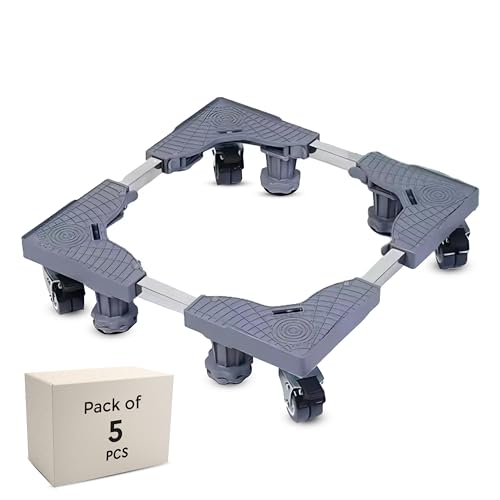 Image of Robustt Washing Machine Stand - Portable Universal Stand | 4 Wheel Brakes | Heavy-Duty | Perfect for Washing Machine and Refrigerator