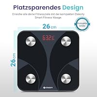 Etekcity Körperfettwaage mit 13 Körperwerten, Personenwaage 180 kg /0,05 kg – Ansicht 6