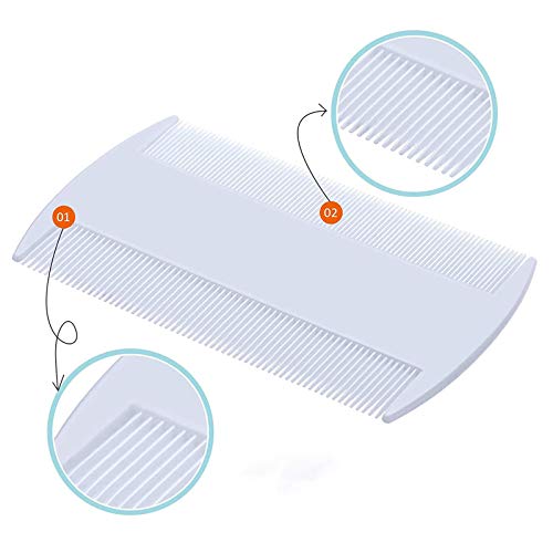 12 Pack Flea Comb, Cat Dog Fleas Lice Comb Double Sided Fine Teeth Hair Combs for Styling Toolsfor Styling Tools - Image 3