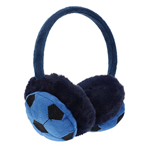Winter Soccer Shaped Ear Warmer Earmuff Soft Warm Cold Weather Protection for Boys Use Durable Comfortable Cover for Hiking Skiing