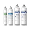 Waterdrop G3 Replacement Filter, Pack of 1 WD-G3-CF Filter, 1 WD-G3-CB Filter, and 2 WD-G3-N2RO Filters