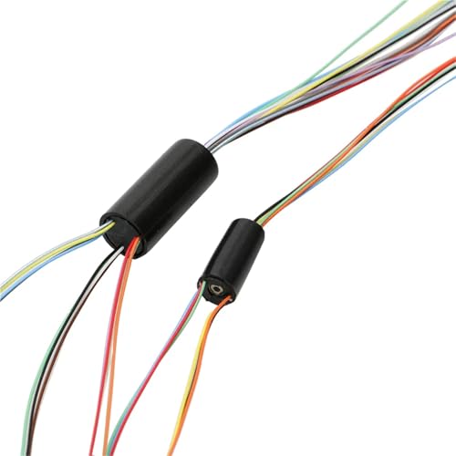Anillo colector de 12 canales y 2A para cardán de drones RC con conector rotativo de 8mm 3