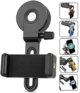 NOCOEX Upgrade Universal Cell Phone Adapter Mount - Compatible Binocular Telescope Monocular Microscope - Fits almost all Smartphone - Record The Nature The World with 2 Adjusting Ring (B)