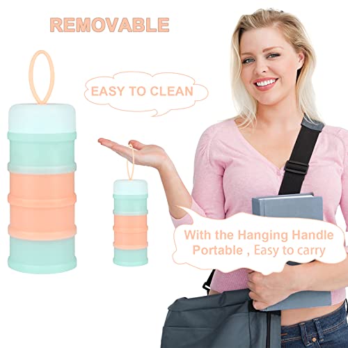 image for Accmor Baby Formula Dispenser On The Go, Stackable Formula Dispenser f