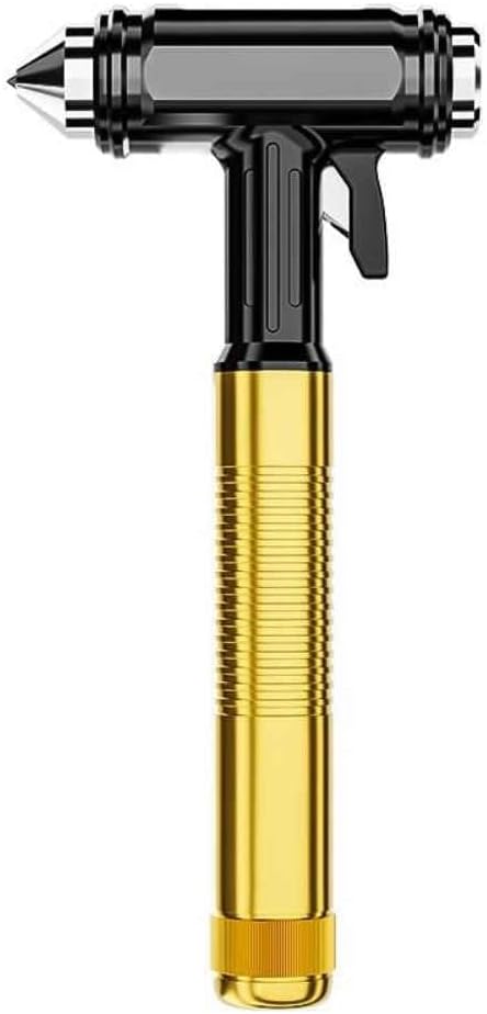 Car Escape Tool, Window Breaker, Safety Hammer, Seatbelt Cutter, Emergency Breaking Tool for Quick Escape,Golden