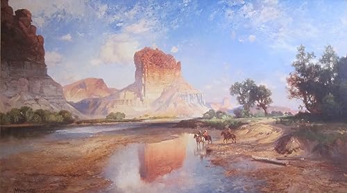 Peinture d'art Oneil Butte Grand Canyon par Moran Affiche Murale 60x90cm