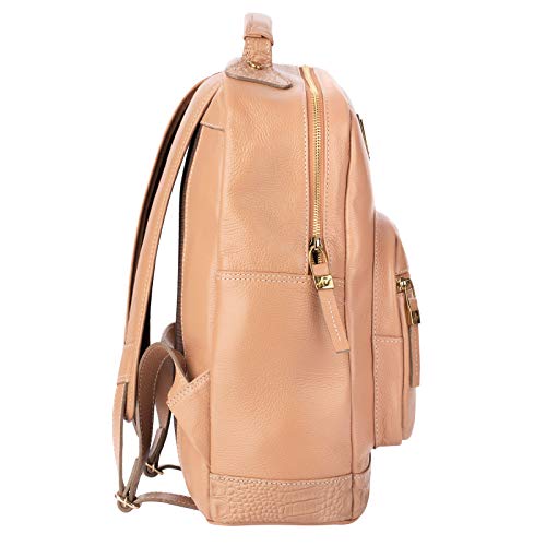 Mochila Feminina de Couro Milla - Nude