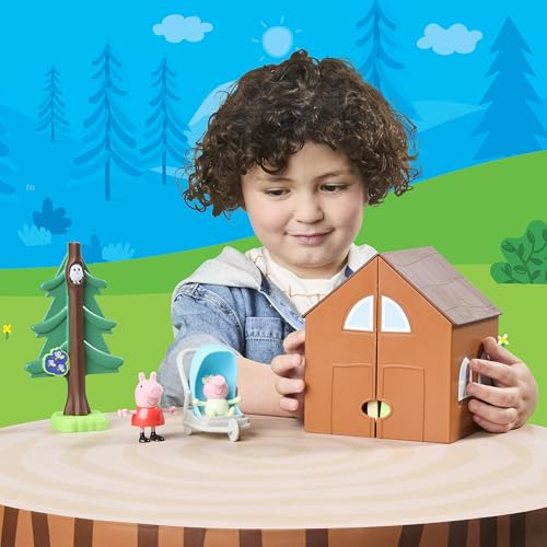 Peppa Pig Peppa's Travels: Cabin Adventure Playset with Fold-Up House and 2 Figures, Includes Baby Evie, Preschool Toys for Girls and Boys 3+ by Peppa Pig - Used condition - Image 3