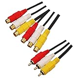 3Aカンパニー 2分配AVケーブル 0.4m プラグ×3-ジャック×3 ビデオ分配ケーブル AVC-SPAVC04