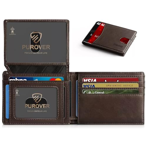 Catálogo de Cartera Caballero los más solicitados. 41 Carteras para Caballero,Billetera Slim para Hombre de Cuero con Protección RFID - 2 Ventanas de ID y Caja de Regalo | Cartera Delgada y Elegante para Seguridad y Comodidad Diaria...