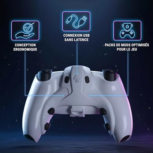 Collective Minds Strike Pack Horizon Vista pour PS5 | 4 Boutons Arrière | Pack MOD via Application | MODs Optimisés pour le Jeu | Connexion USB Filaire | Compatible Manette PS5 DualSense & PC – vue 2