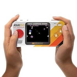 My Arcade Atari Pocket Player Pro: Handheld Portable Video Game Console with 100 Games, 2.75″ Color Display, Ergonomic Design