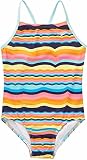 Speedo Girls Thin Strap One Piece Swimsuit (Rainbow, Medium 10)